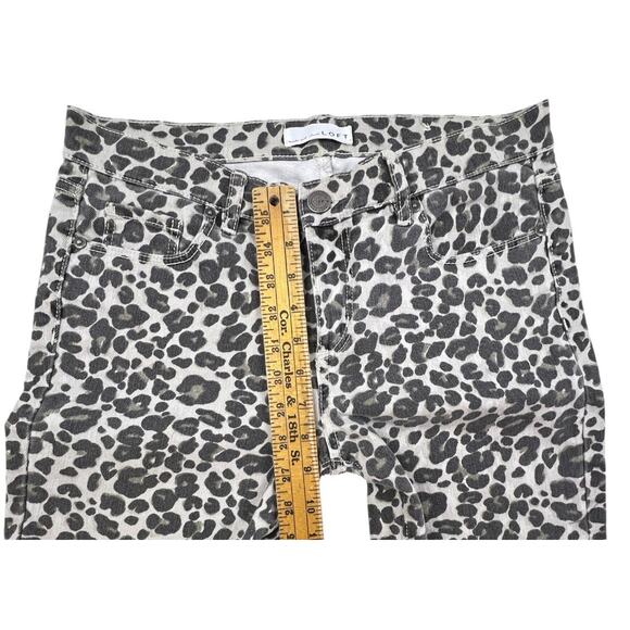 Ann Taylor LOFT Leopard Print Jeans Modern Skinny Ankle Pants Womens 8/10 - Picture 11 of 11